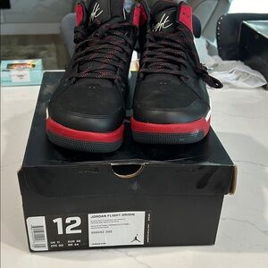 Nike Jordan Flight Origin Black Red Sneakers